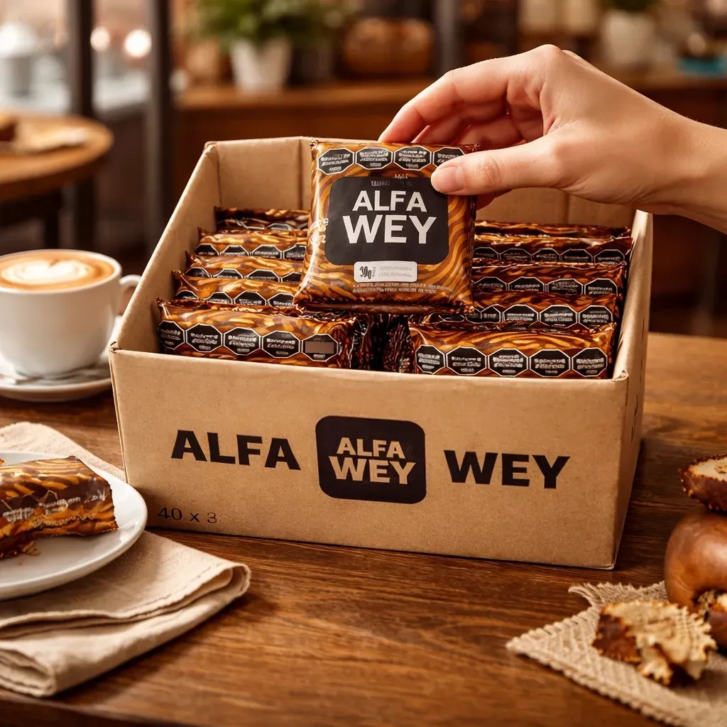 Caja X 40 Alfajor Capricho Alfa Wey Con Dulce De Leche 38gr X 1/2 Pallet - Imagen 6