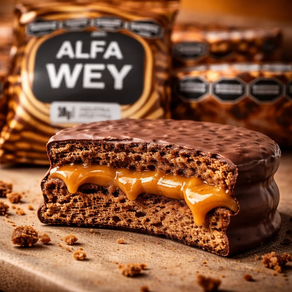 Caja X 40 Alfajor Capricho Alfa Wey Con Dulce De Leche 38gr X 1/2 Pallet - Imagen 7